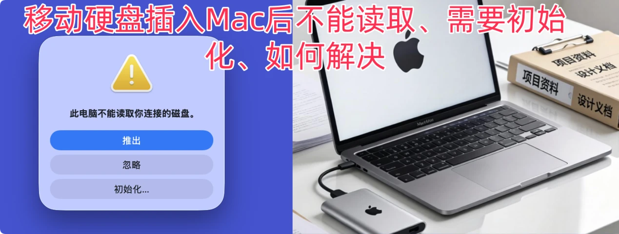 移动硬盘插入电脑后需要初始化