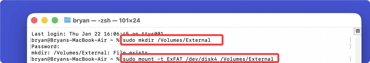 内存卡无法在Mac上正常装载