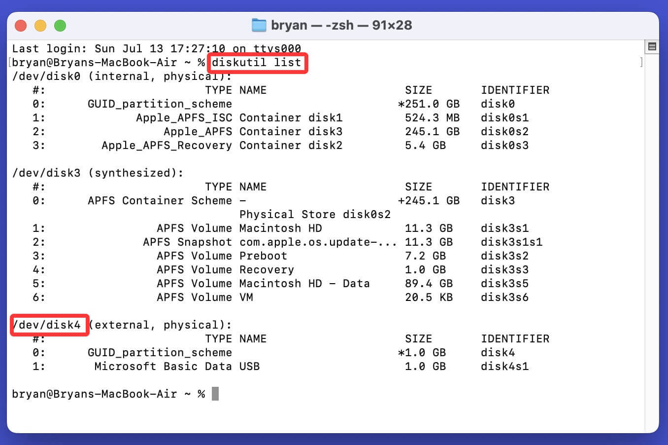 如何在Mac电脑上格式化U盘