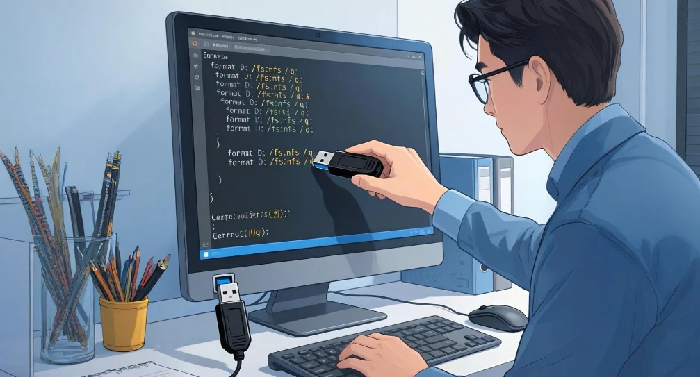 使用cmd格式化U盘