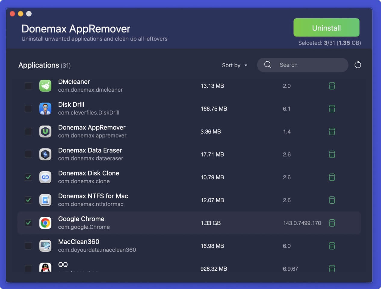 免费Mac卸载工具