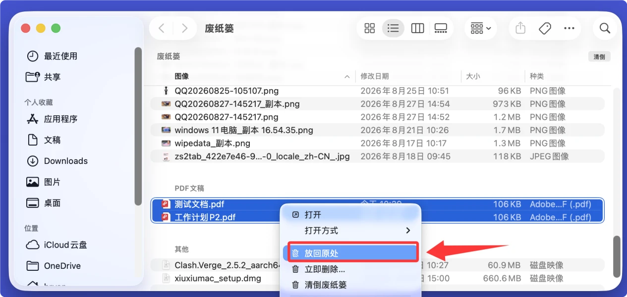 从Mac上恢复误删除的PDF文件
