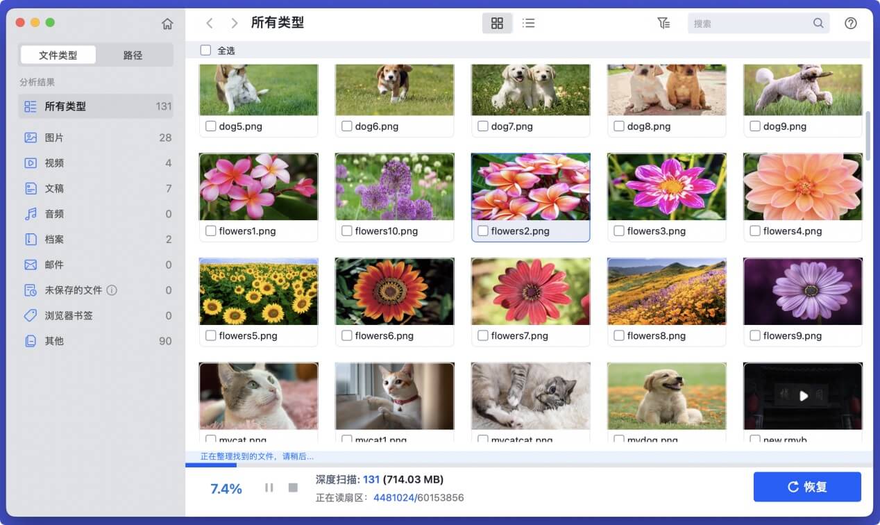 在Mac上从SD卡中恢复丢失数据