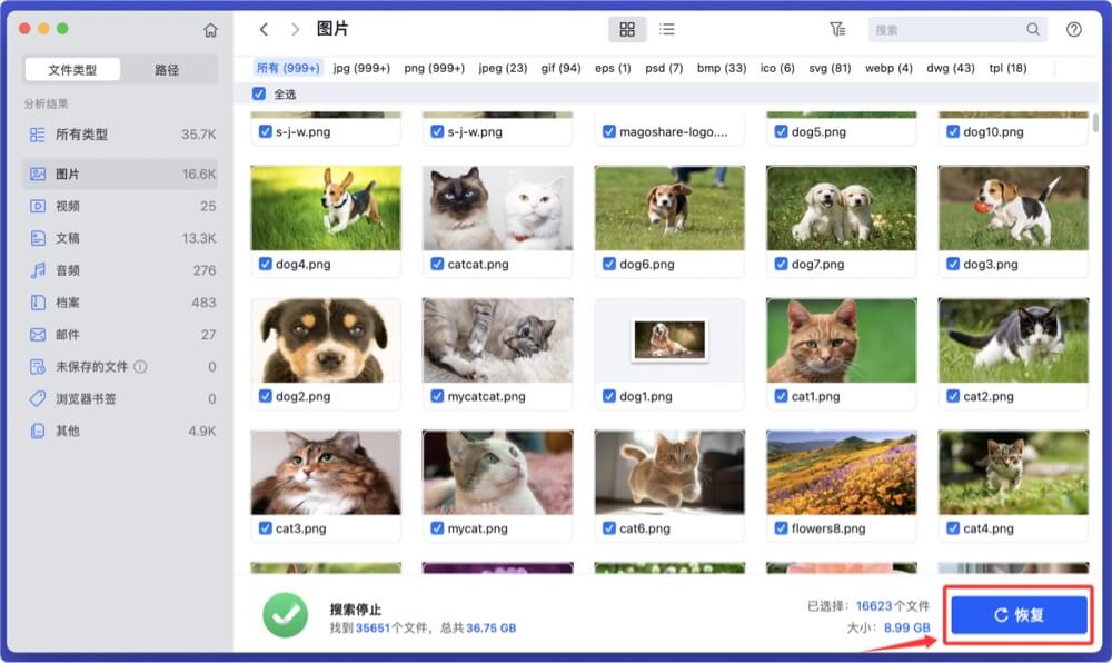 在Mac上恢复希捷移动硬盘中的数据