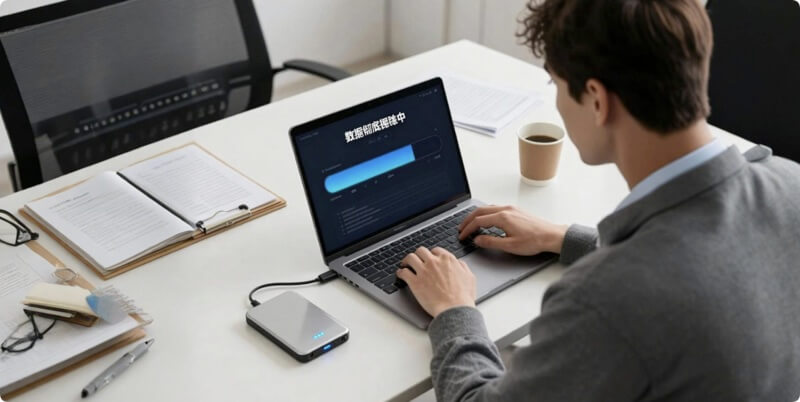 彻底清除移动固态硬盘数据