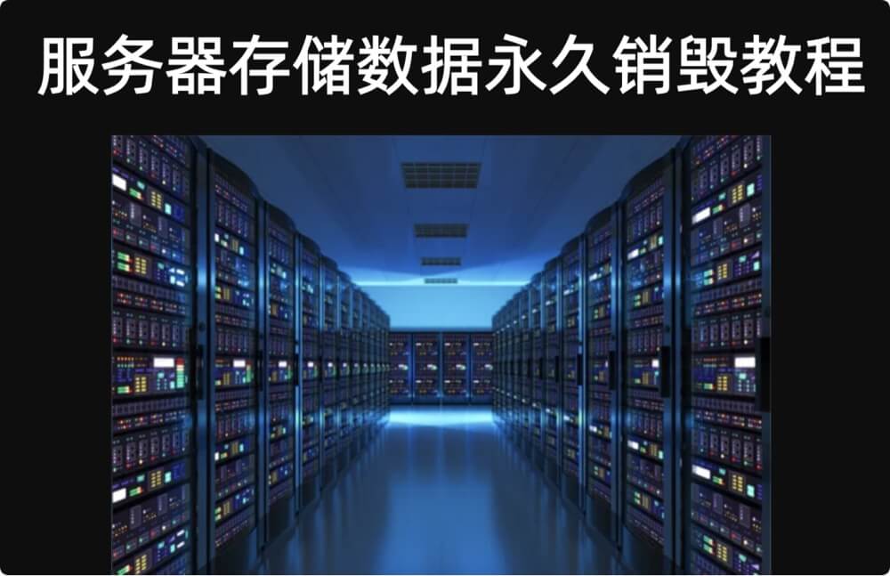 永久地清除服务器硬盘上的数据