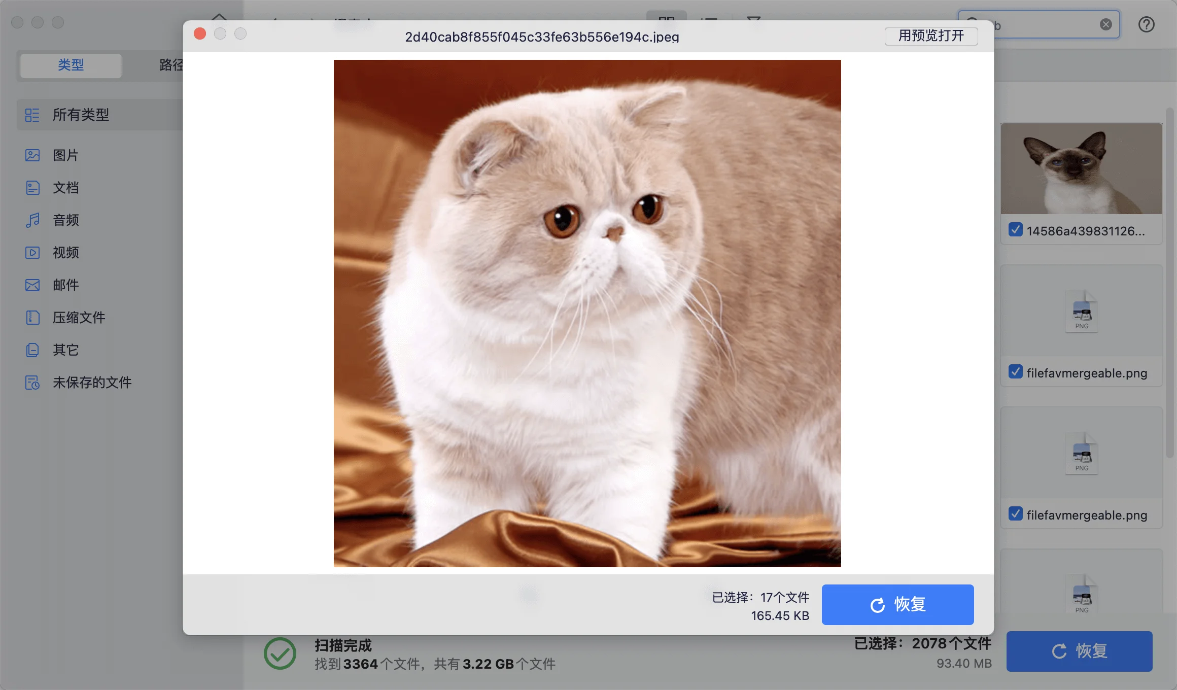 预览保存数据